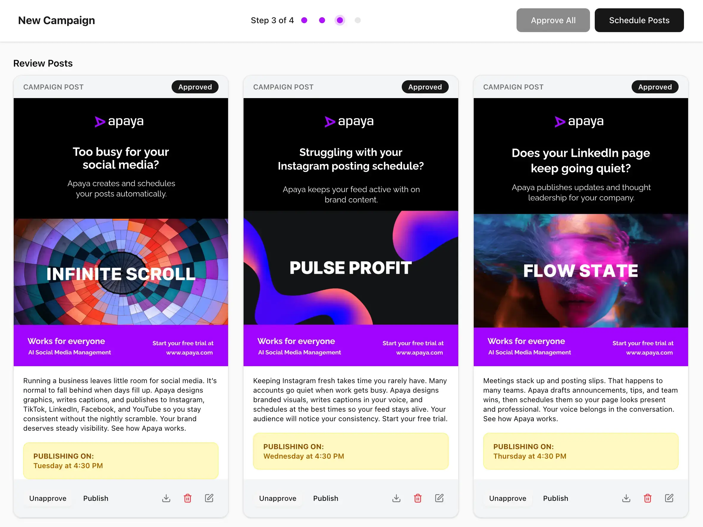 AI social media post generator and automated content creation